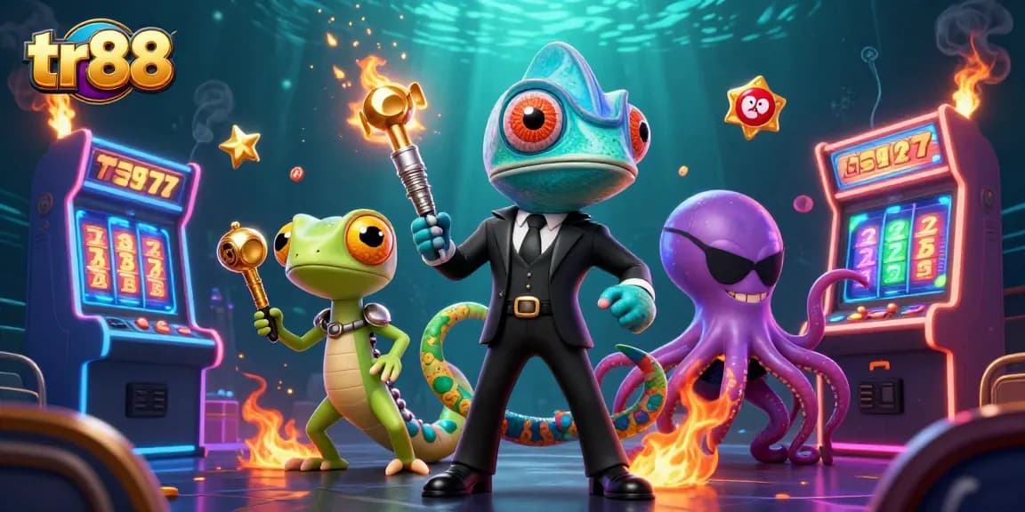 Experience thrilling gameplay with tr88’s secret agent characters amidst dynamic casino elements.