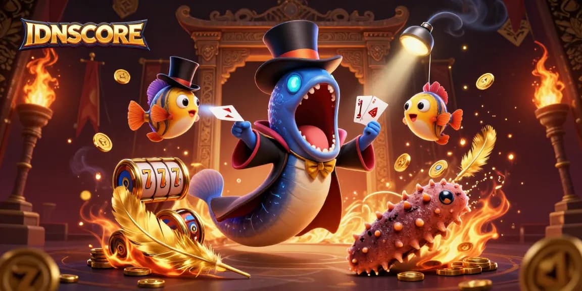 IDNSCORE captivates players with vibrant slots as a deep-sea lineup performs spectacular magic tricks