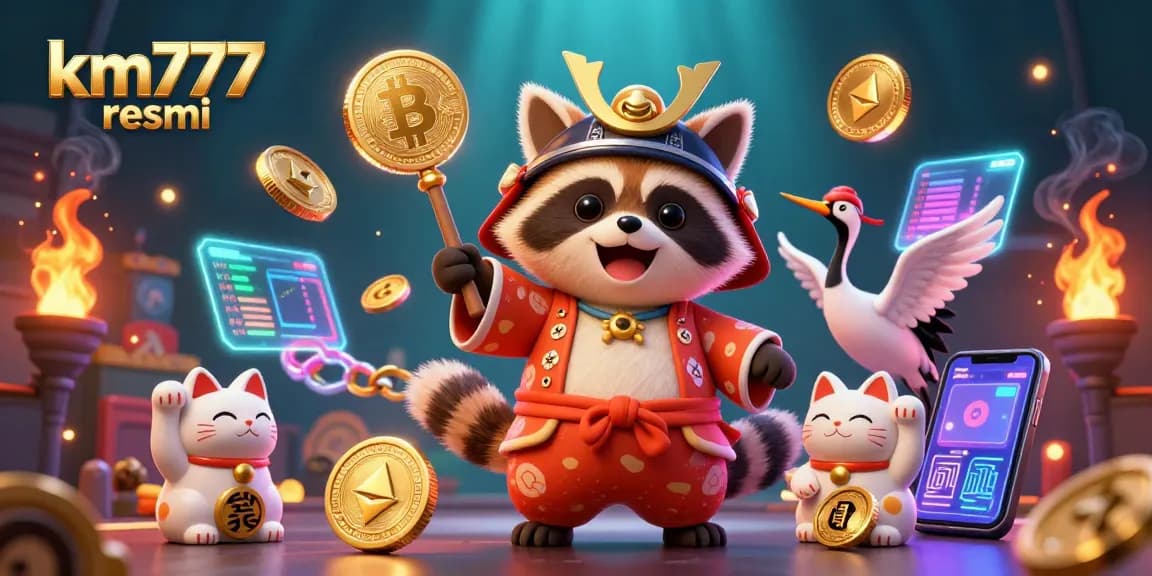 Experience excitement with km777 resmi as you play with Bitcoin and Ethereum coins in a vibrant casino scene.