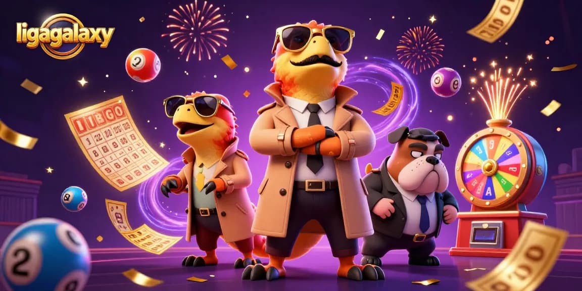 Rasakan keseruan ligagalaxy dengan tiga raptor dalam jas trench memasuki lounge VIP kasino.