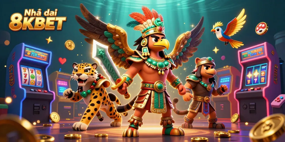 Engage with exciting games at Nhà cái 8KBET, showcasing thrilling slots and dynamic casino themes.