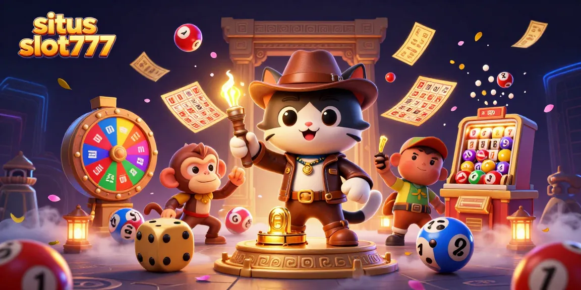 Spark excitement with situs slot777 while the cartoon explorer and monkey uncover casino secrets.