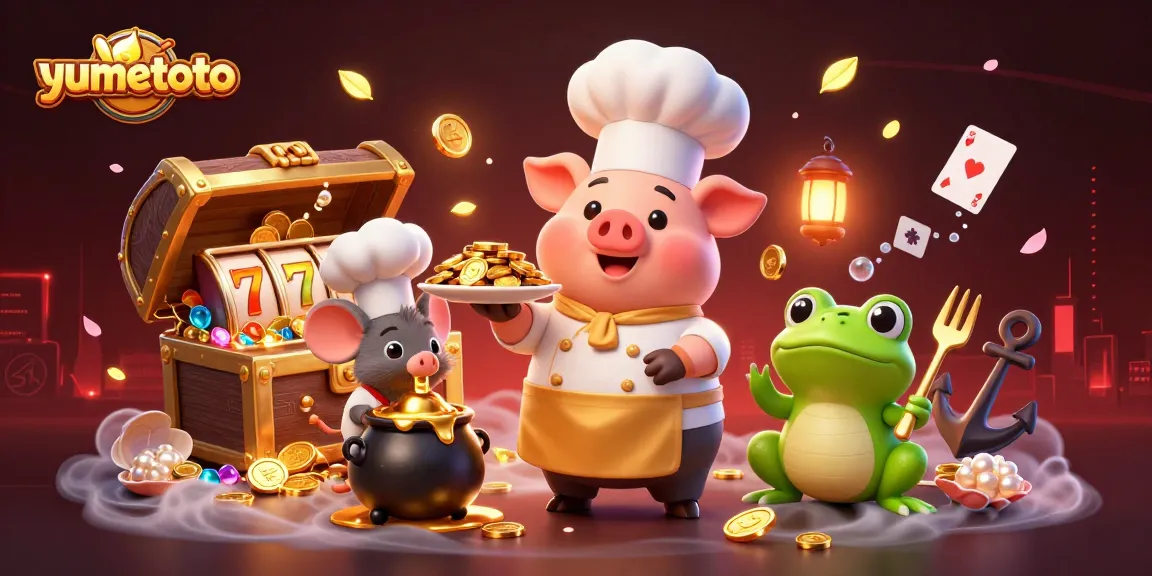 Get ready to win with yumetoto as the chef pig serves gold coins amidst dynamic casino elements.