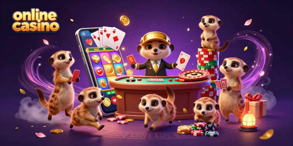 Experience an exciting online casino world with meerkats running a dynamic gaming operation.