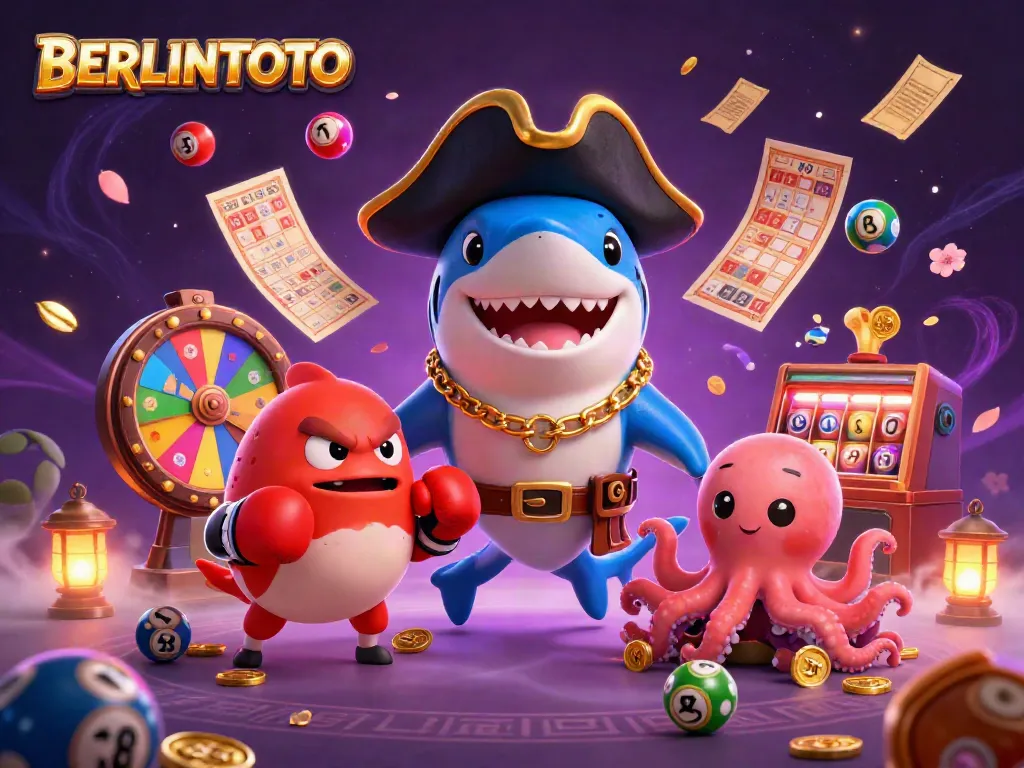 Engage with BERLINTOTO's vibrant online casino scene featuring lively characters and exciting gaming elements.