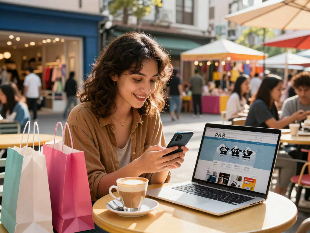 Browsing for bro138 link alternatif deals in a vibrant urban café