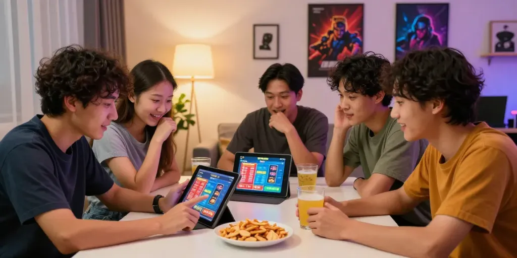 Pengguna BUNTOGEL bersenang-senang saat bermain Toto Togel 4D secara online dengan teman-teman.