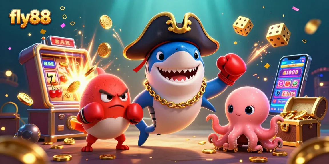 Experience the excitement of fly88 with pirate-themed casino characters and jackpot elements.