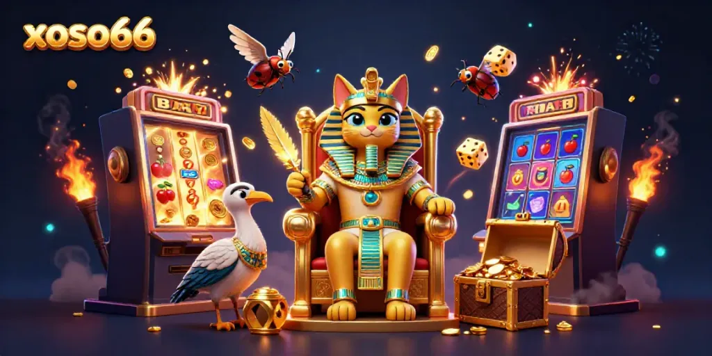 Experience the thrilling online gambling world with xoso66 featuring vibrant 3D illustrations and dynamic casino action