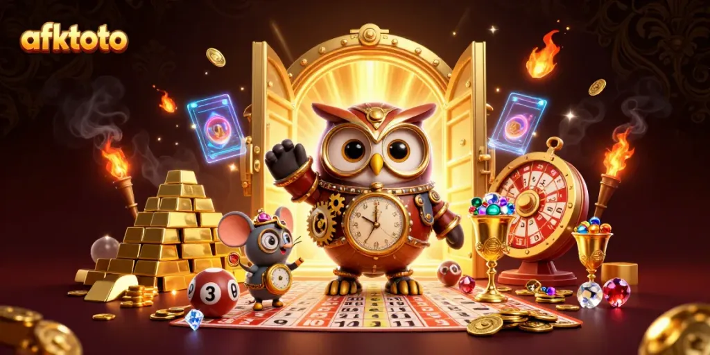 Praktek bermain togel 4D di afktoto dengan suasana kasino yang kaya dan berkilau.