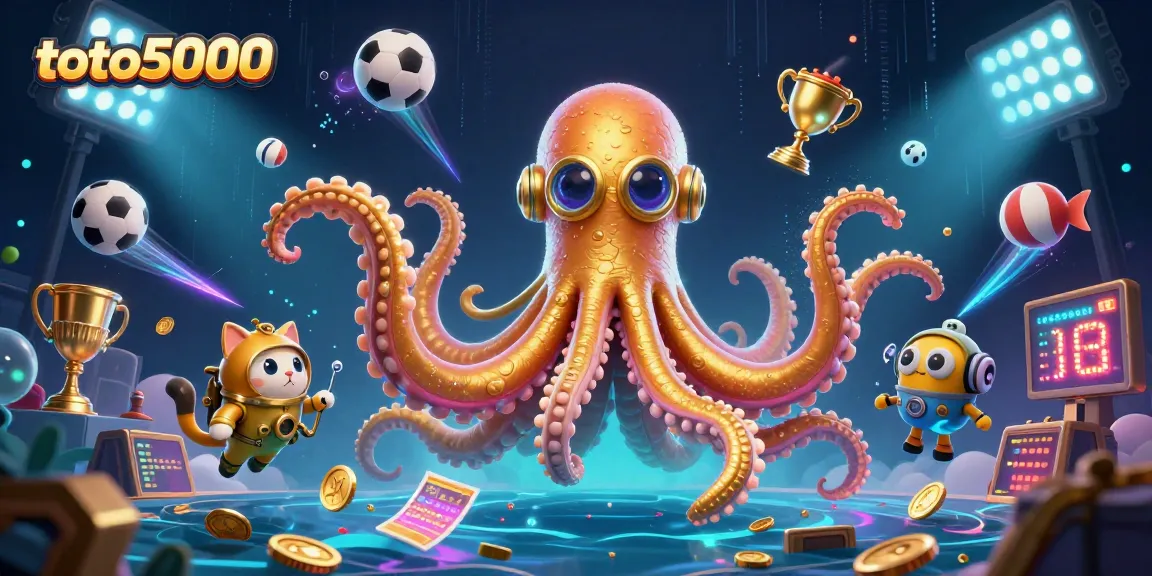 Engage in thrilling sports betting adventures with toto5000, featuring a colossal kraken and dynamic game elements.