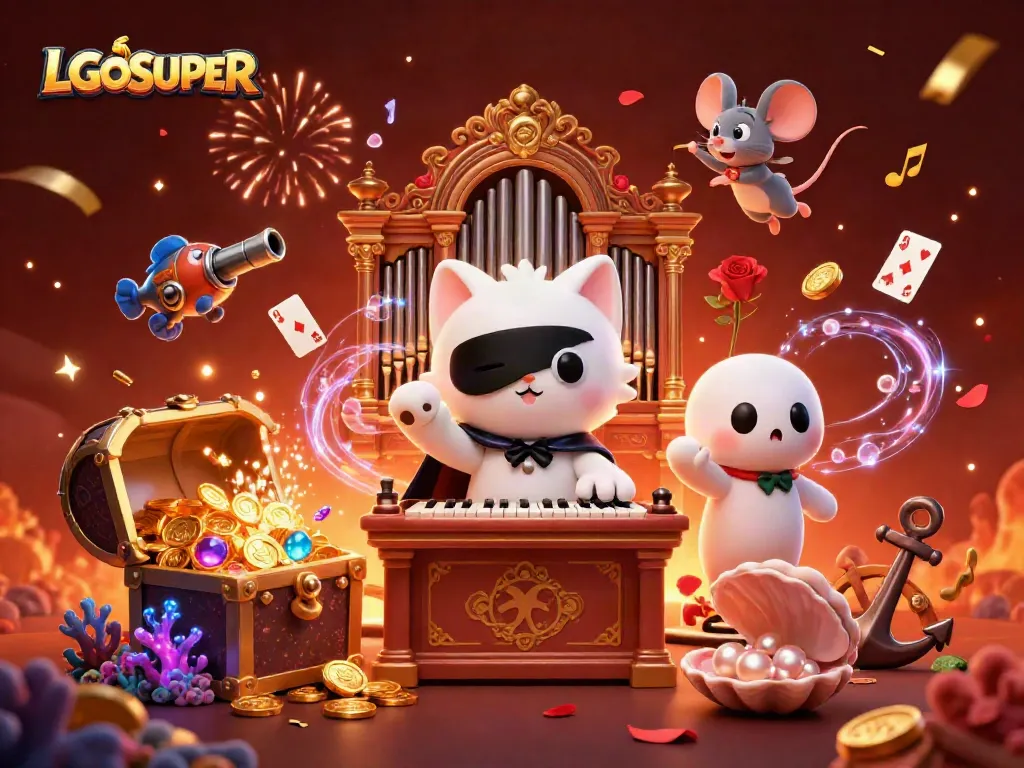 Engage in exciting games with LGOSUPER's thrilling casino experience showcasing vibrant slot machines, action-packed gameplay, and fun.