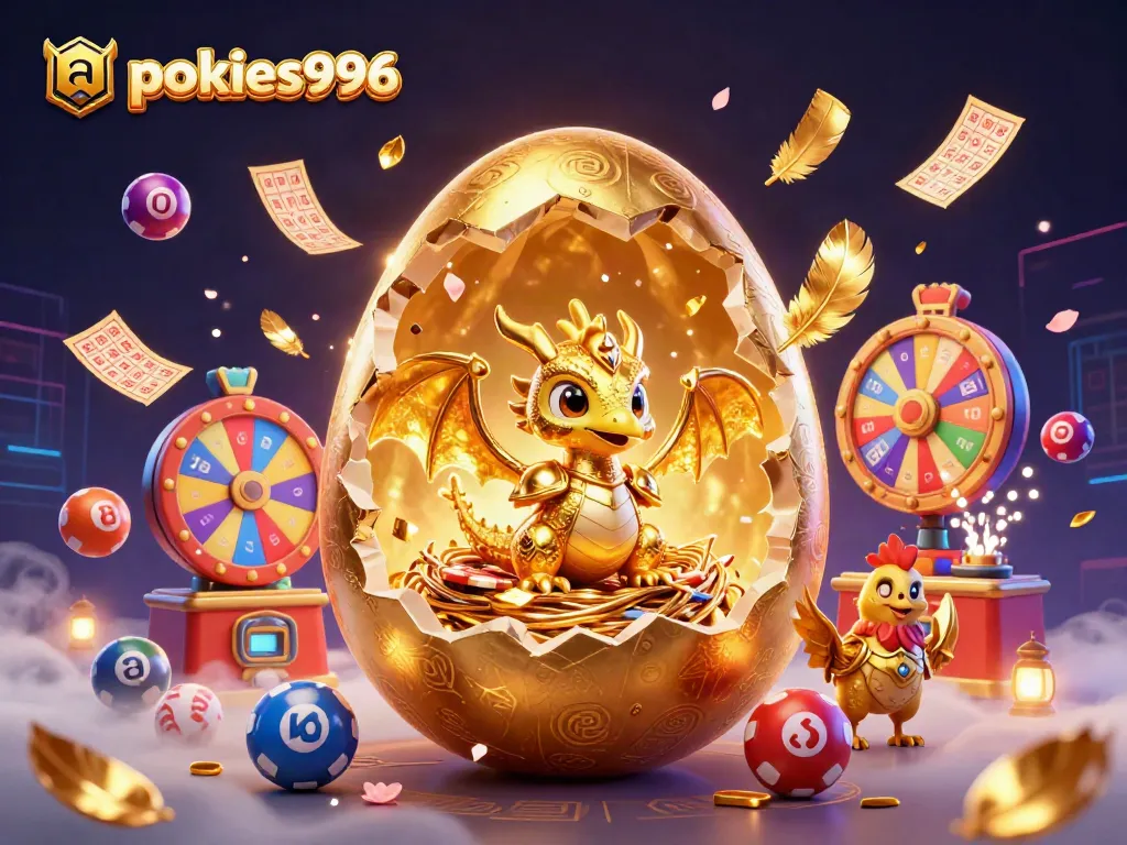 Spin the reels on pokies996 with a golden dragon, gold poker chips, and dynamic rewards.
