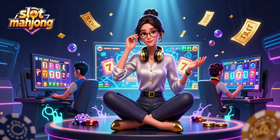 Engage with slot mahjong in a vibrant casino scene featuring dynamic reels and exciting gameplay elements.