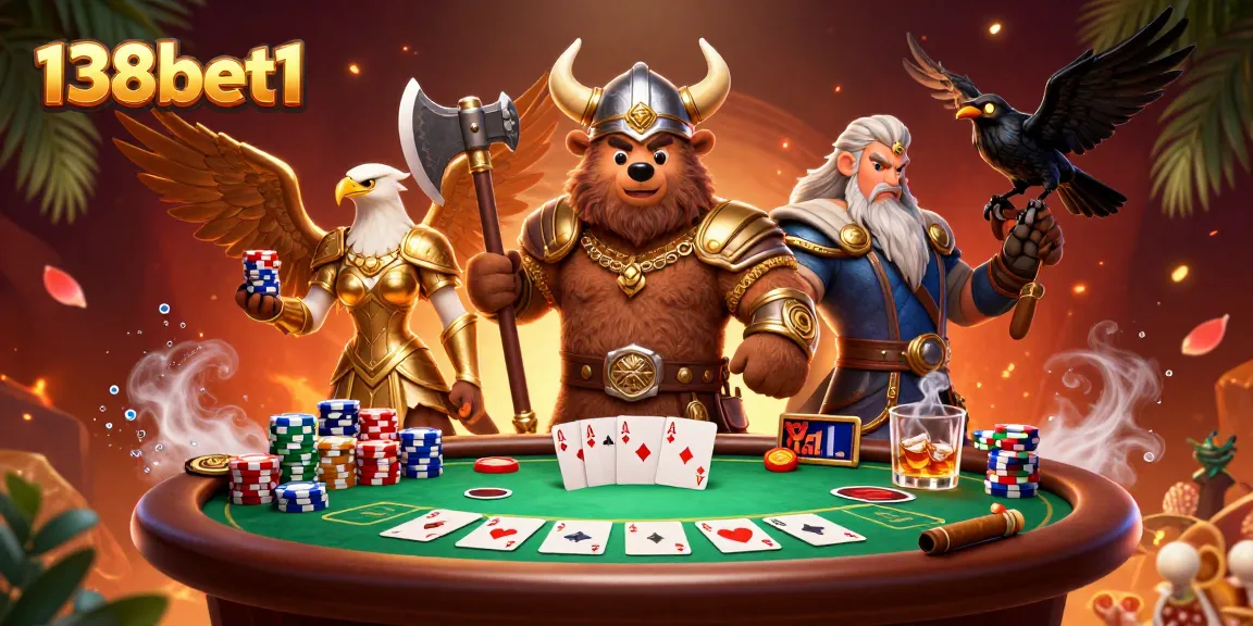 Experience thrilling gaming with 138bet1 showcasing poker dynamics, excitement, and vibrant engagement.