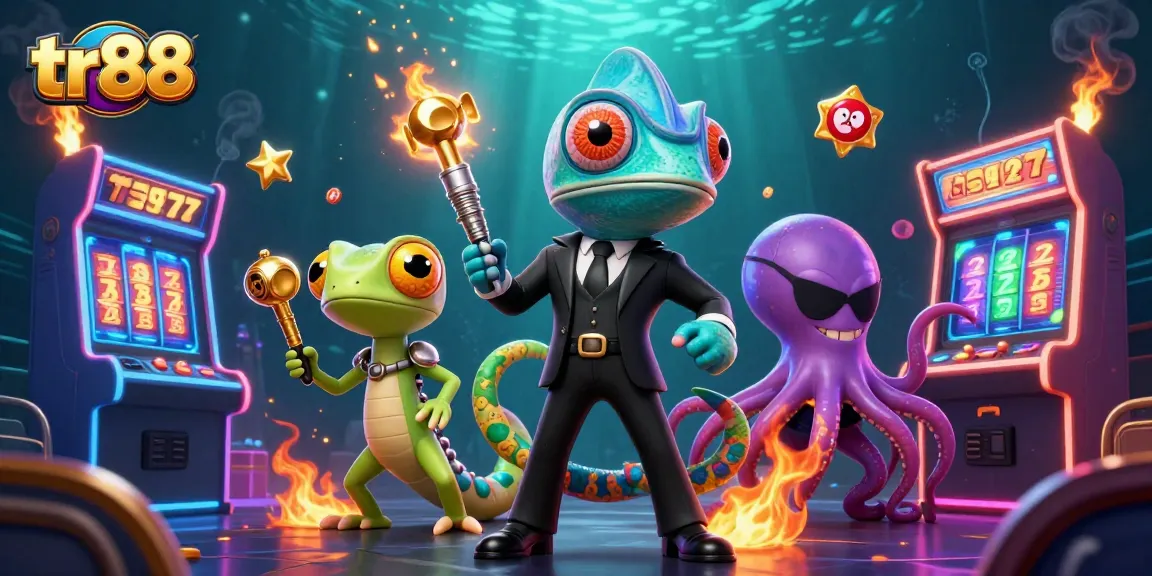 Experience thrilling gameplay with tr88’s secret agent characters amidst dynamic casino elements.