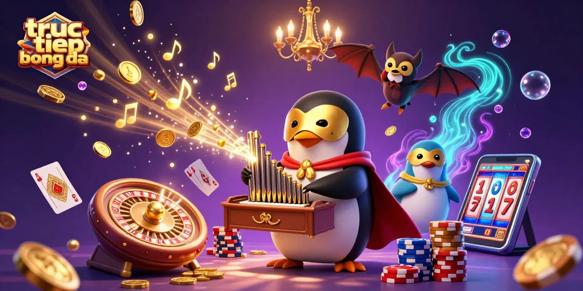 Engage in truc tiep bong da with vibrant coin showers and 3D casino excitement.