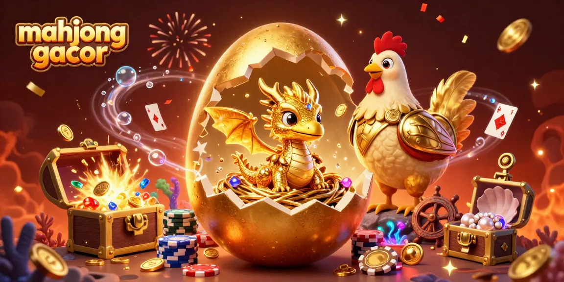 Engage in mahjong gacor action with a golden dragon and poker chips in an exhilarating casino scene.