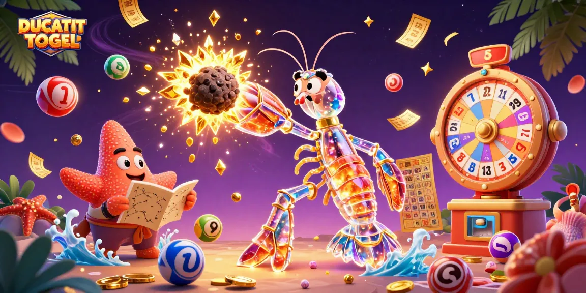 Enter the exciting world of DUCATITOGEL with vibrant lottery balls exploding in gold and gems.