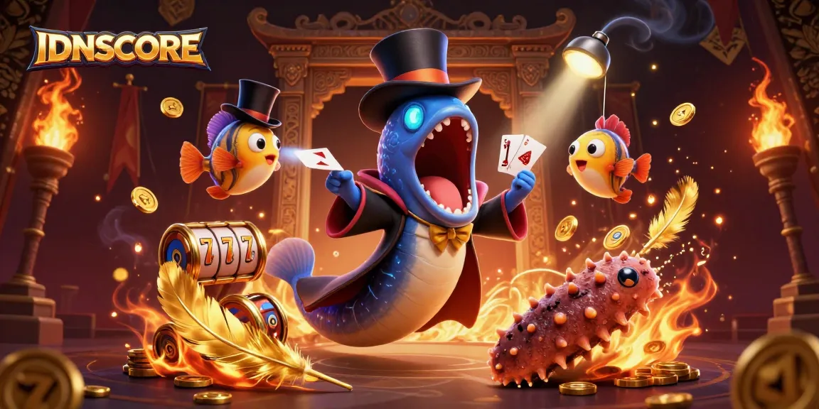 IDNSCORE captivates players with vibrant slots as a deep-sea lineup performs spectacular magic tricks